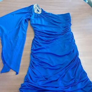 City Triangles Asymmetrical one shoulder dress. Sz Sm